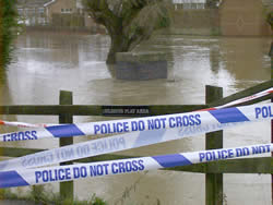 Riverside footpaths closed by Police for safety