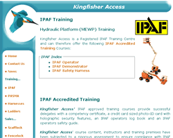 SCREENSHOT: Kingfisher Access' new website