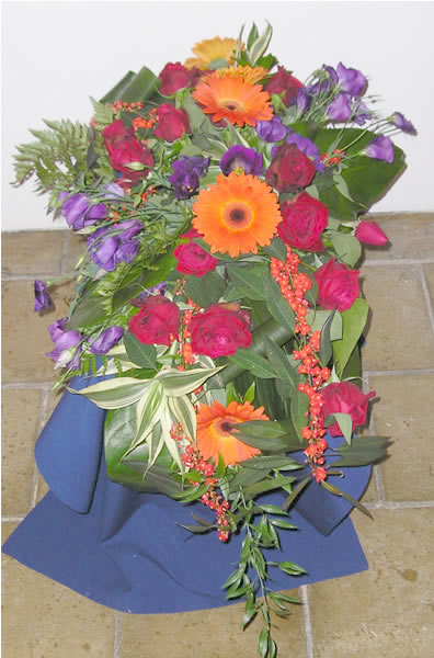 Photo: Floral tribute to Marjorie Lambert