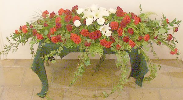 Photo: Floral tribute to Joan Smyth