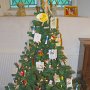 This tree, voted 3rd place, was entered by the Shefford Art Society, and featured art supplies