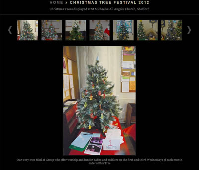 Click here to see pictures of the Christmas Tress