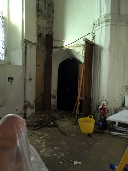 Lobby After Initial Demolition